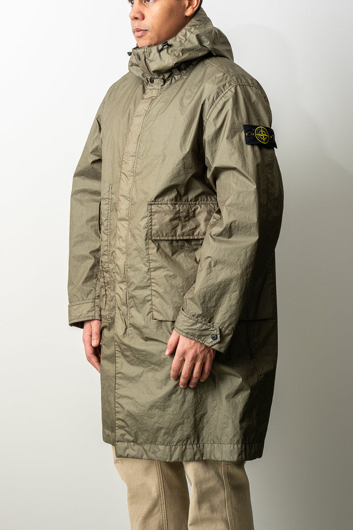 Membrana 3L TC Garment Dyed Long Parka 7100001 MILITARY GREEN