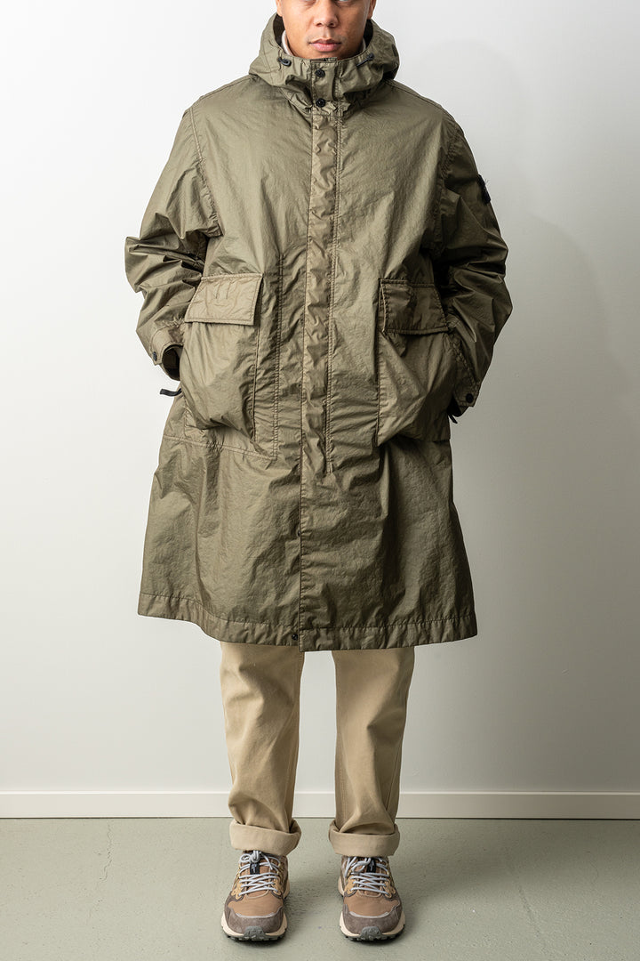 Membrana 3L TC Garment Dyed Long Parka 7100001 MILITARY GREEN