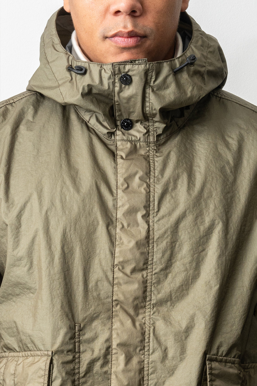 Membrana 3L TC Garment Dyed Long Parka 7100001 MILITARY GREEN