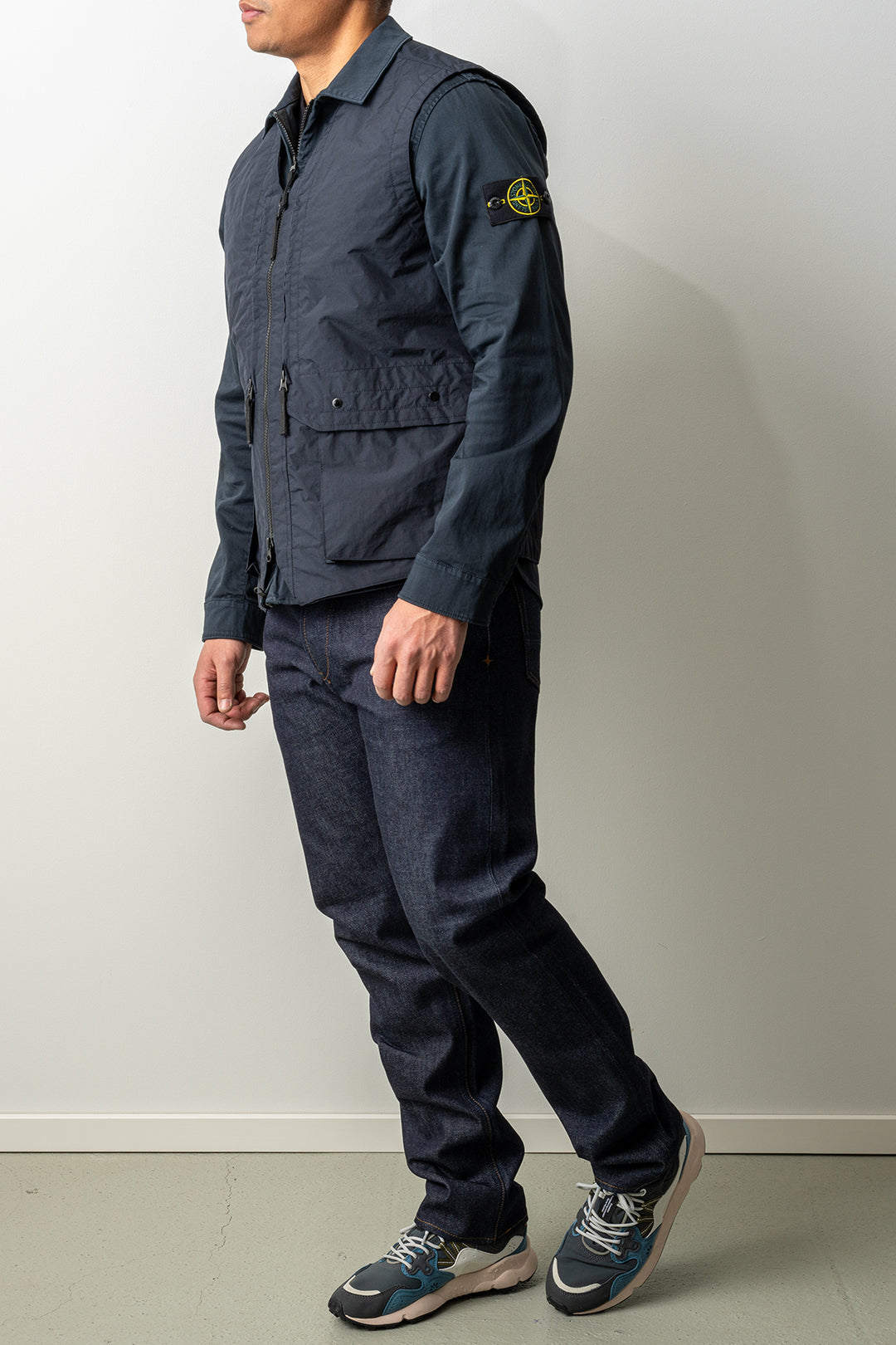 Metal Lamina Ripstop Recycled Poly Vest G100005 Navy Blue