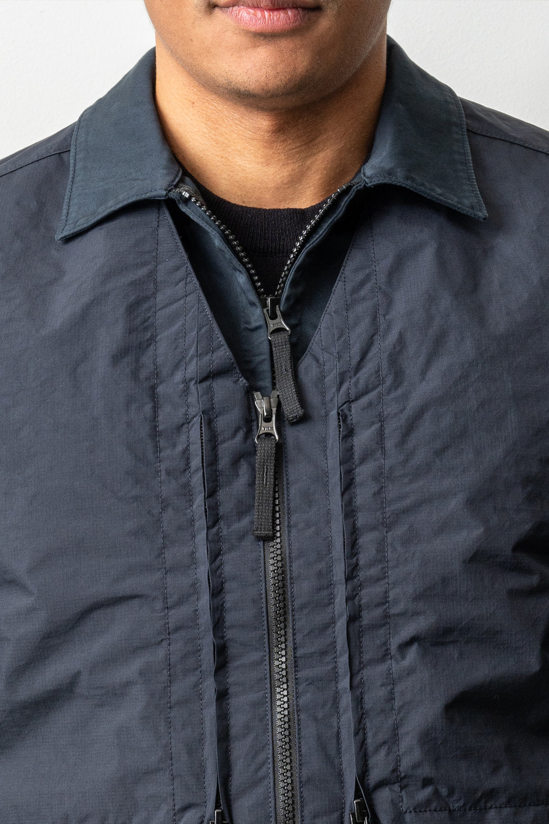 Metal Lamina Ripstop Recycled Poly Vest G100005 Navy Blue