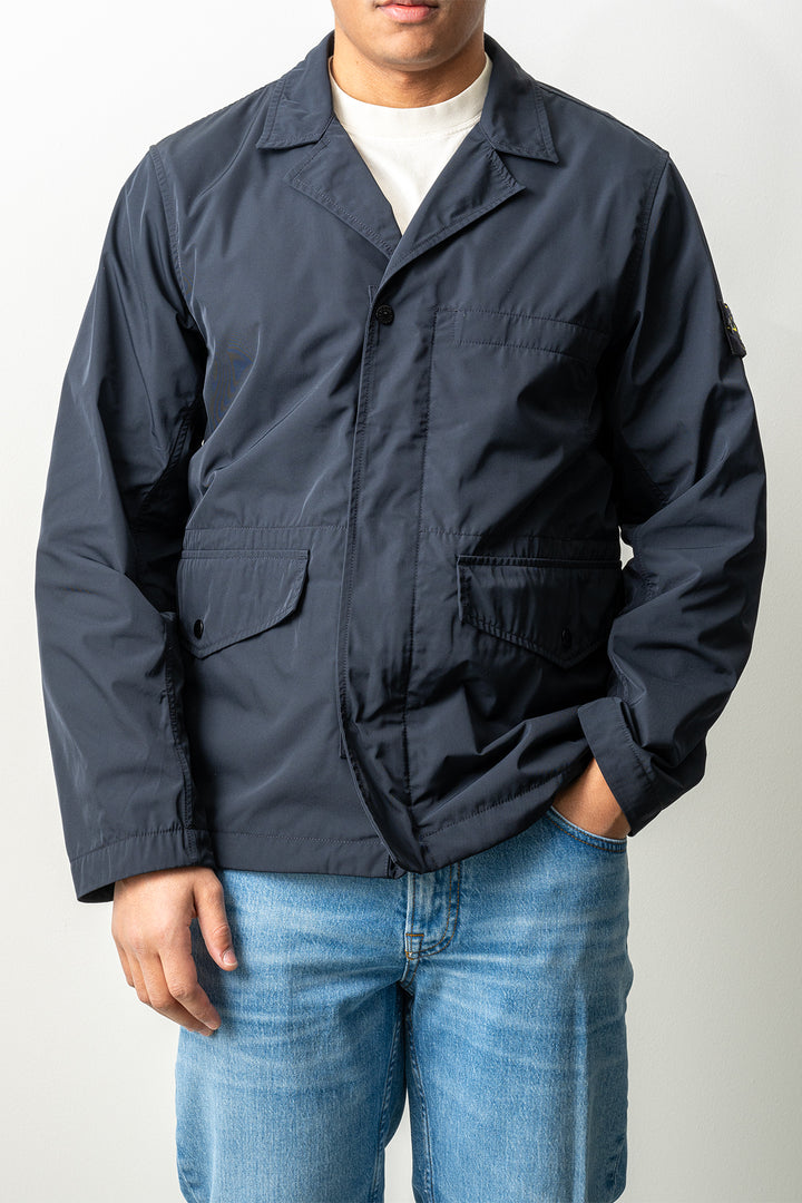 Micro Twill Blazer A100001 Navy Blue