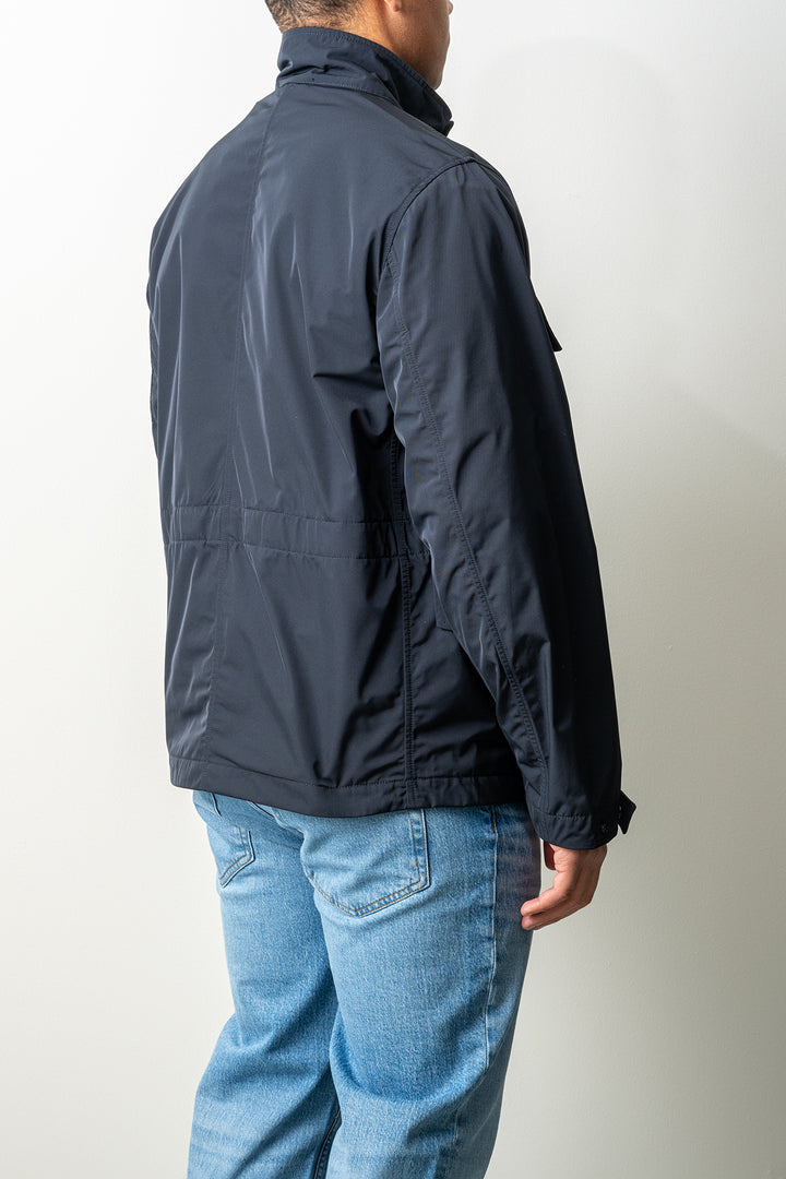 Micro Twill Field Jacket 4100034 Navy Blue