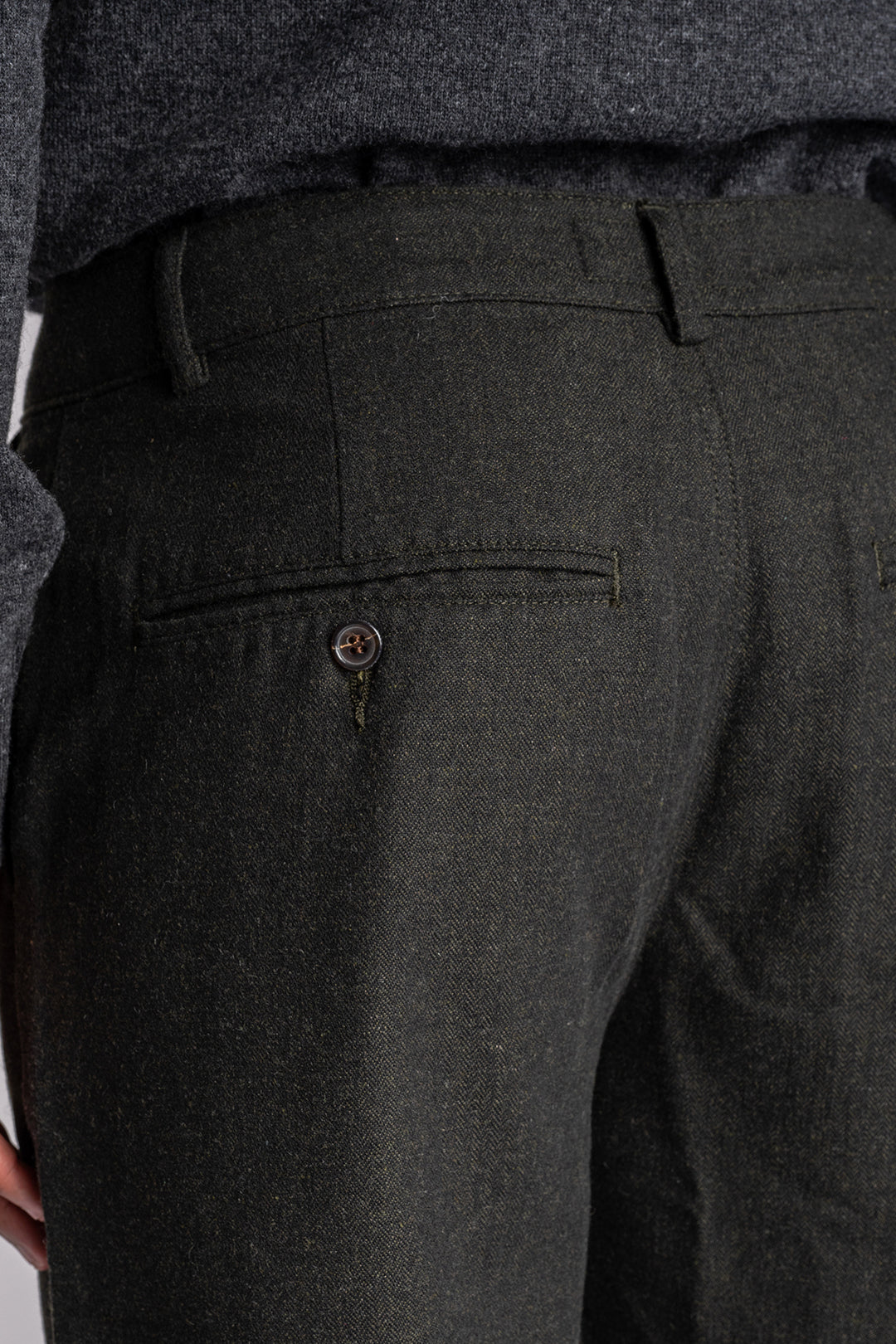 Military Wool Chinos Olive