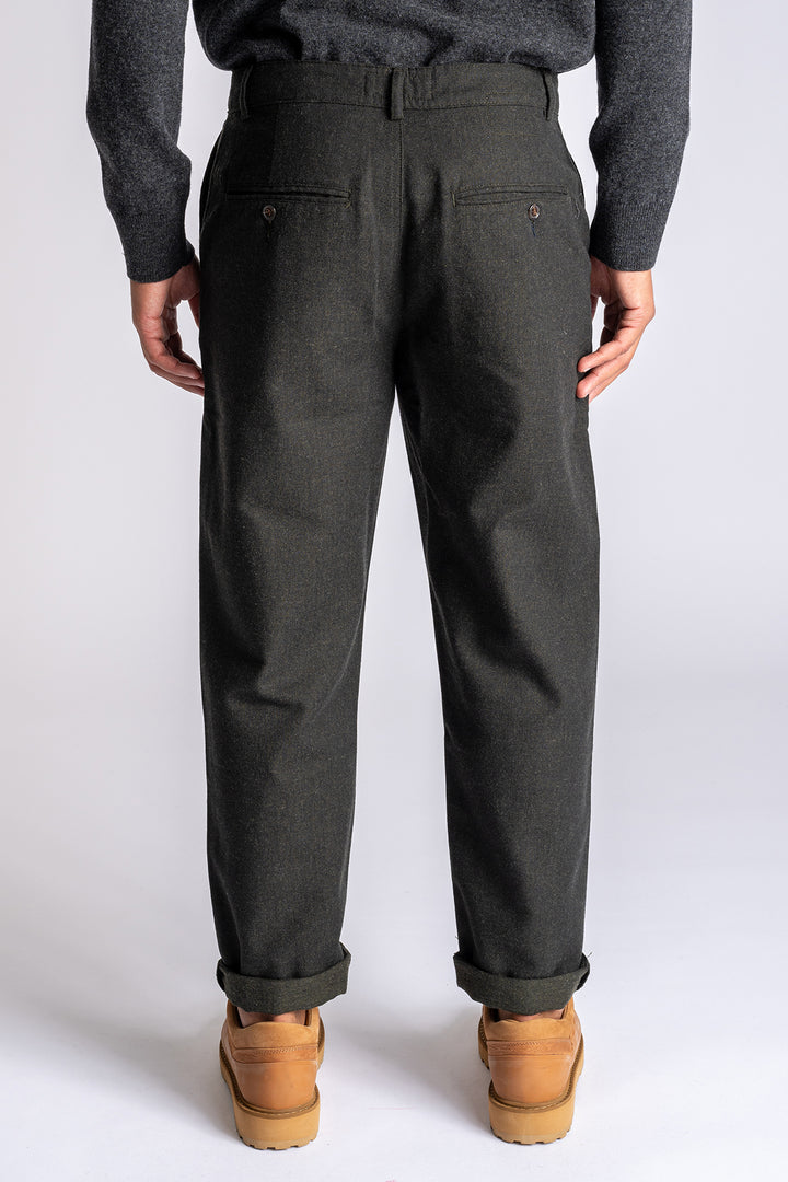Military Wool Chinos Olive