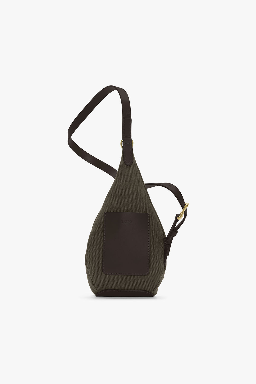 MS DROP BAG Army/Dark Brown – MISMO, baksida