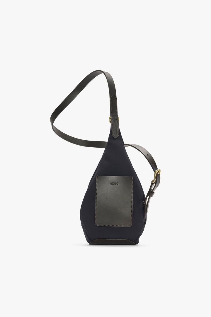 MS DROP BAG Navy/Dark Brown – MISMO, baksida