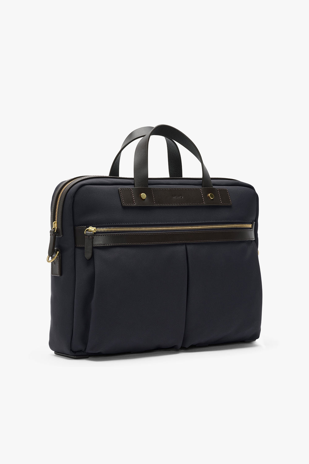 MS OFFICE Navy/Dark Brown – MISMO, snett framifrån