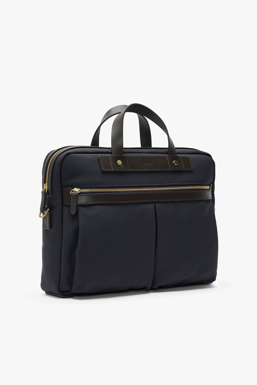 MS OFFICE Navy/Dark Brown – MISMO, snett framifrån