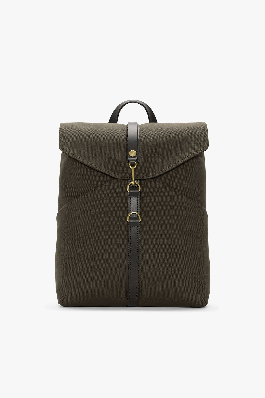 MS RUCKSACK ARMY/DARK BROWN – MISMO, framifrån