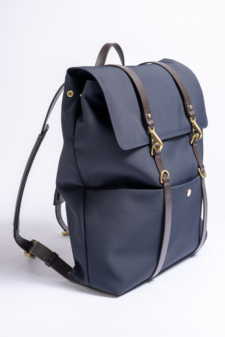 M/S BACKPACK NAVY/DARK BROWN