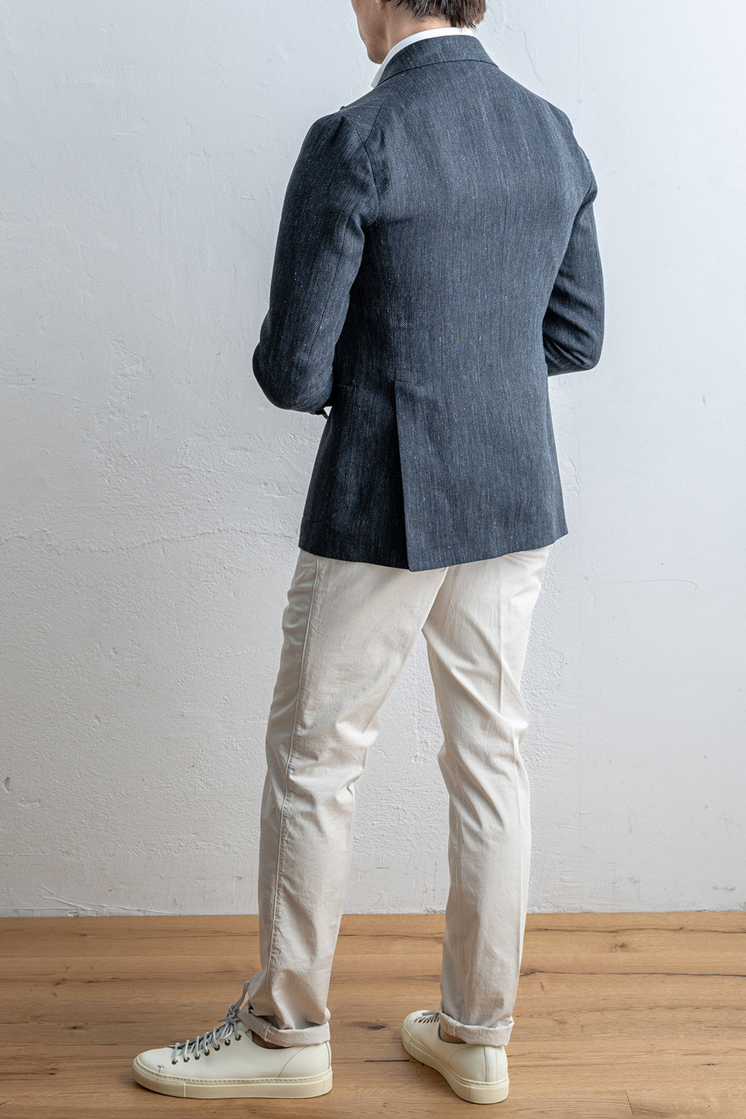 Montecarlo Db Linen Wool Blazer Black