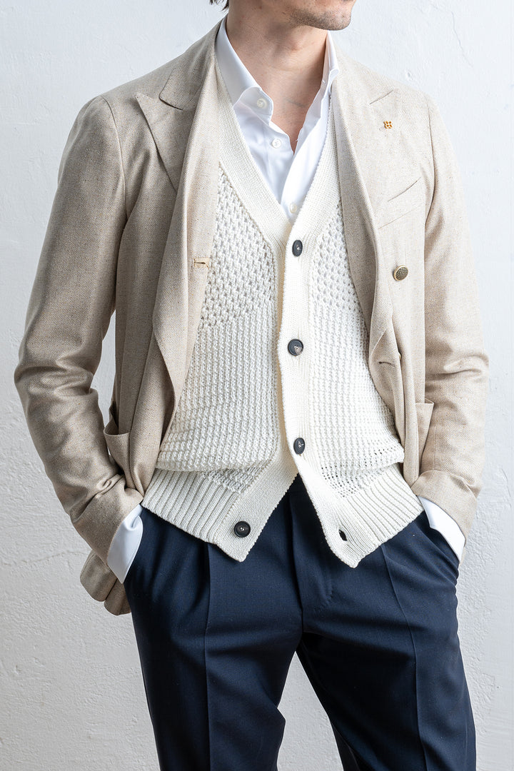 Montecarlo Db Silk Blazer SAND