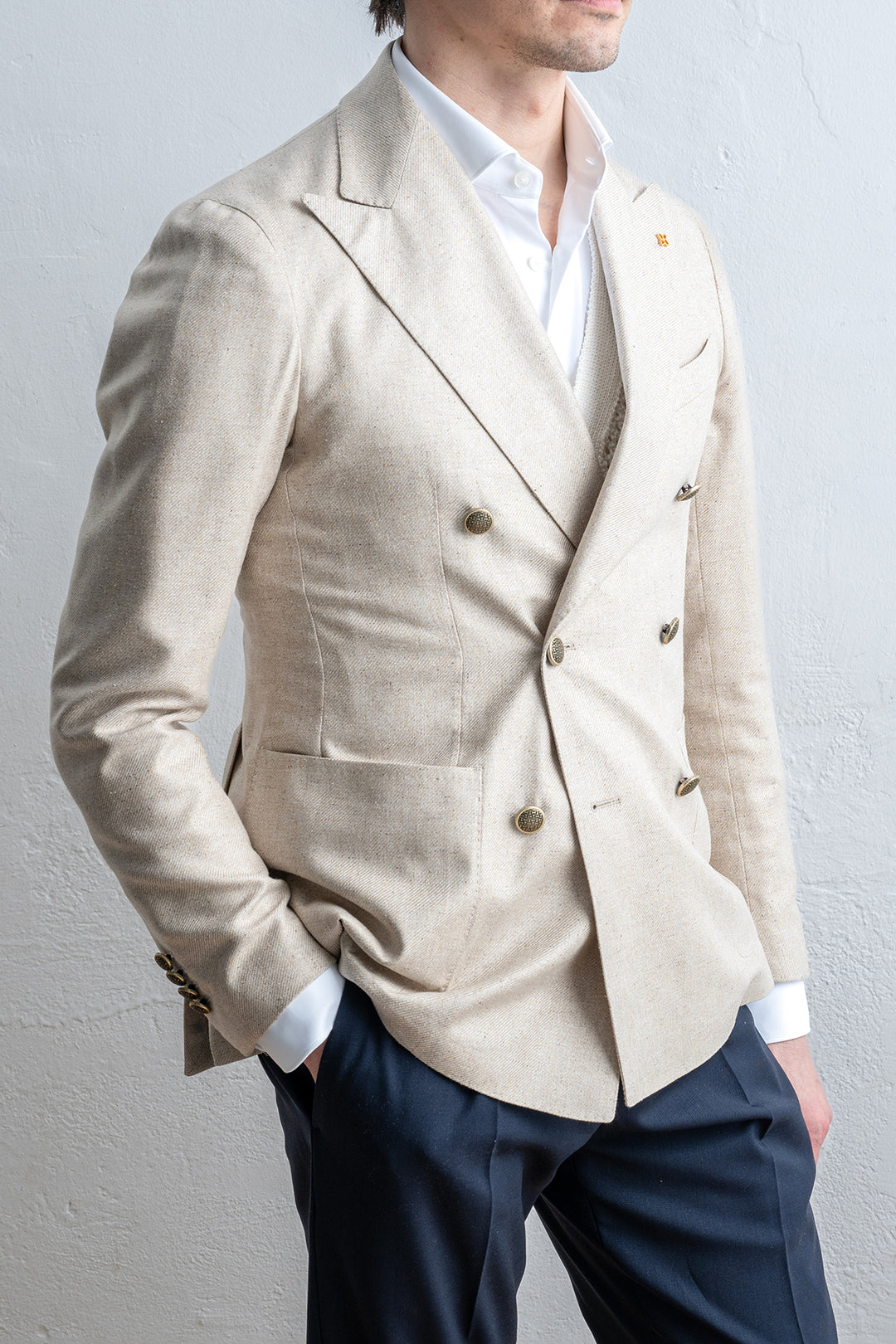 Montecarlo Db Silk Blazer SAND