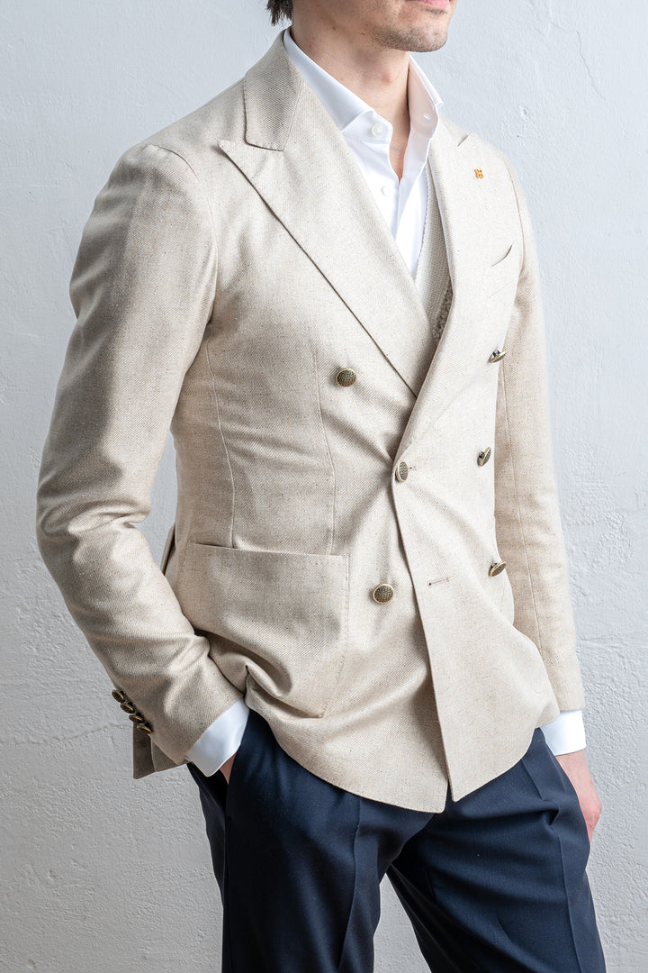 Montecarlo Db Silk Blazer SAND