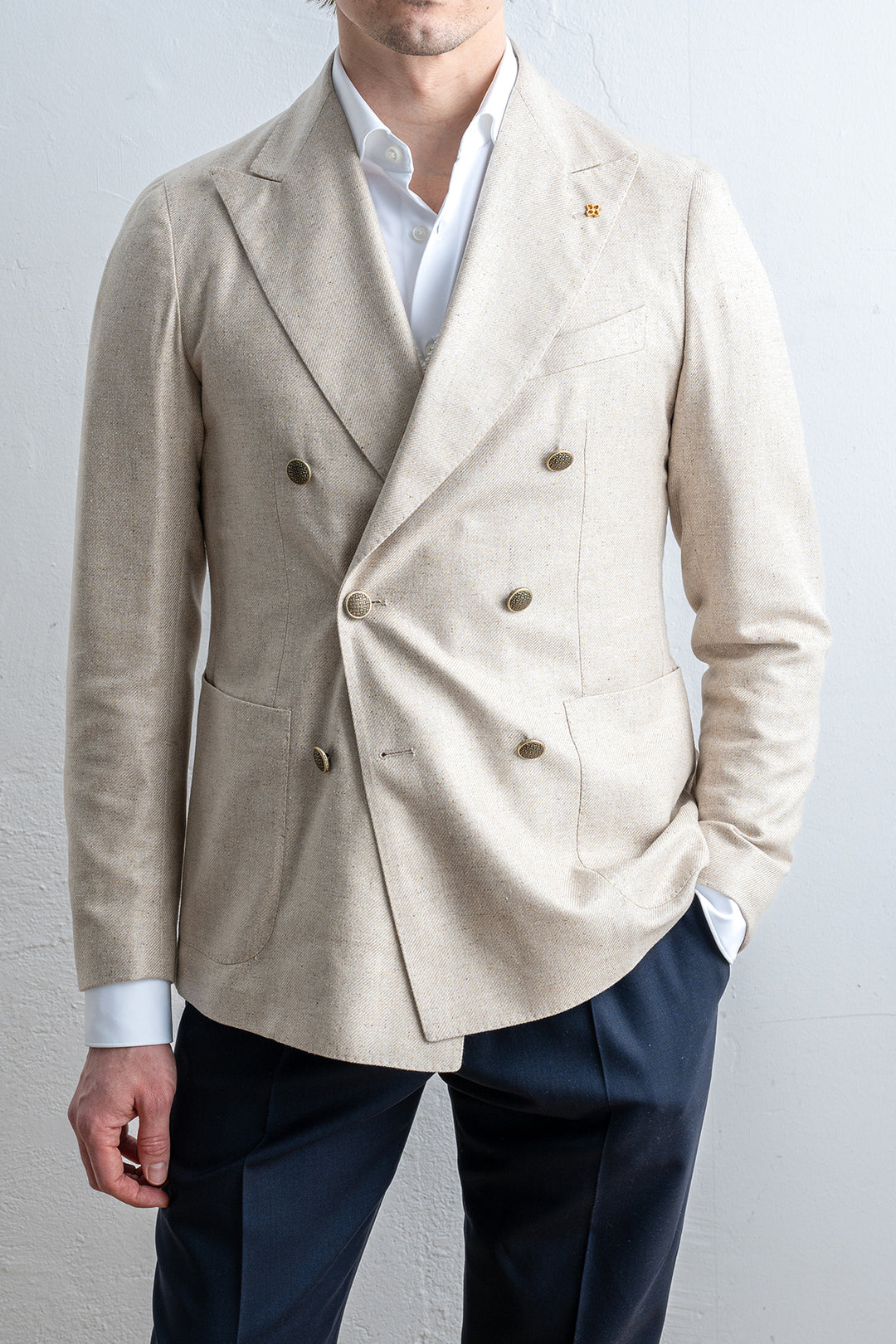 Montecarlo Db Silk Blazer SAND