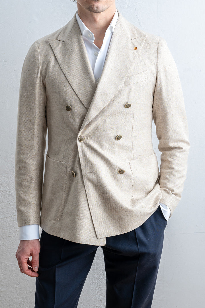 Montecarlo Db Silk Blazer SAND