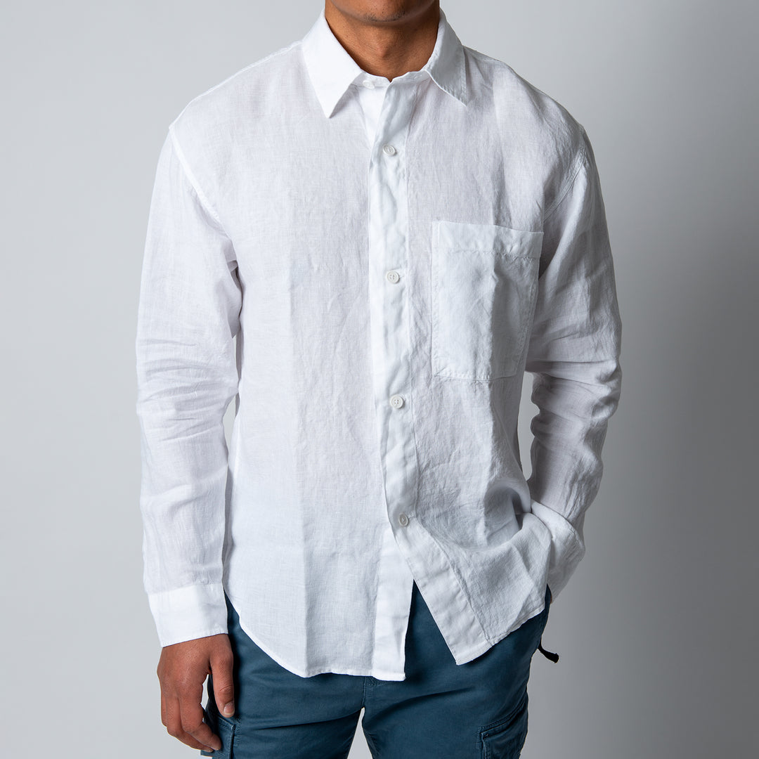 Adwin Linen Shirt White