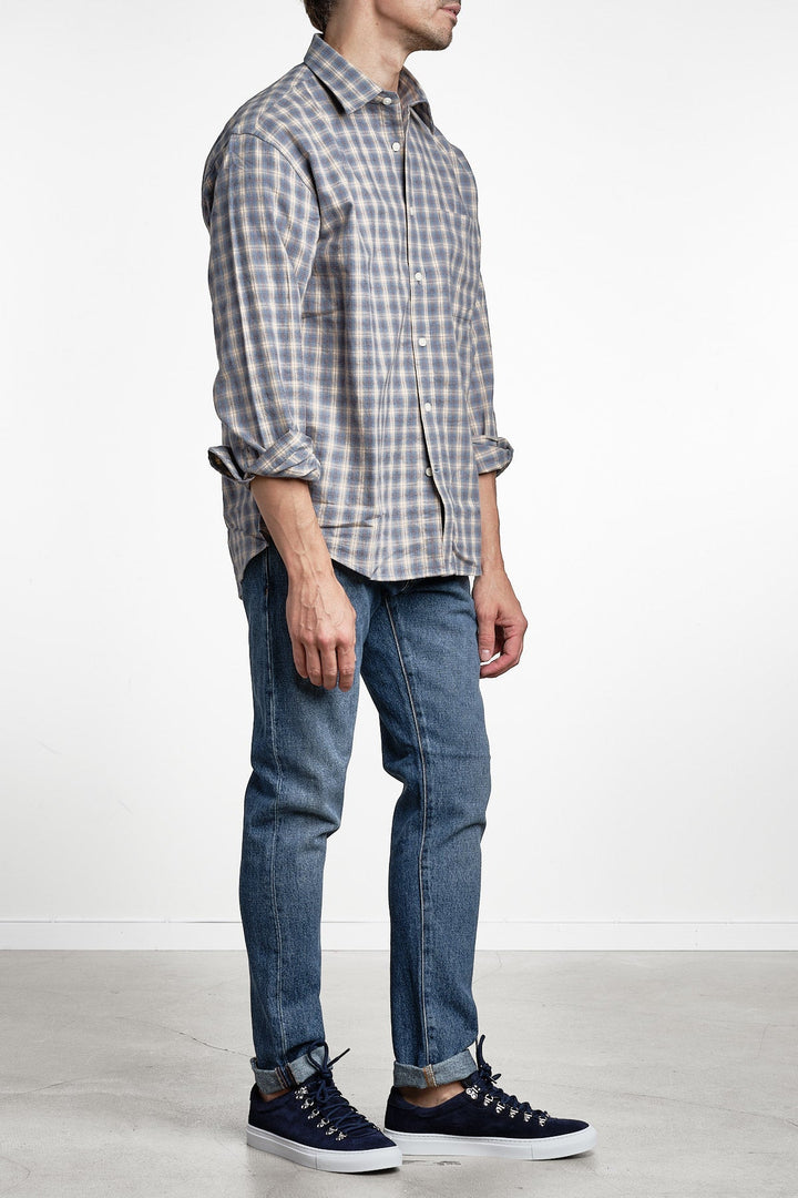 Deon 5465 Flannel Shirt Blue Check – NN07, helbild