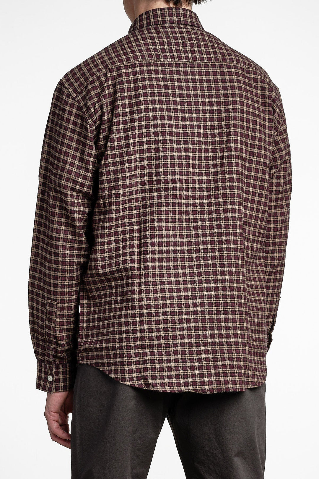 Deon 5465 Flannel Shirt Bordeaux Check – NN07, från sidan