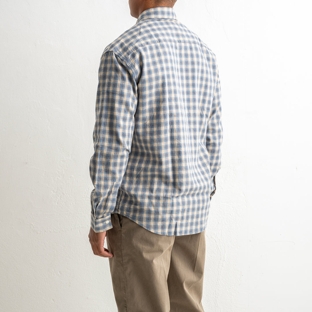 Deon 5465 Flannel Shirt Blue Check