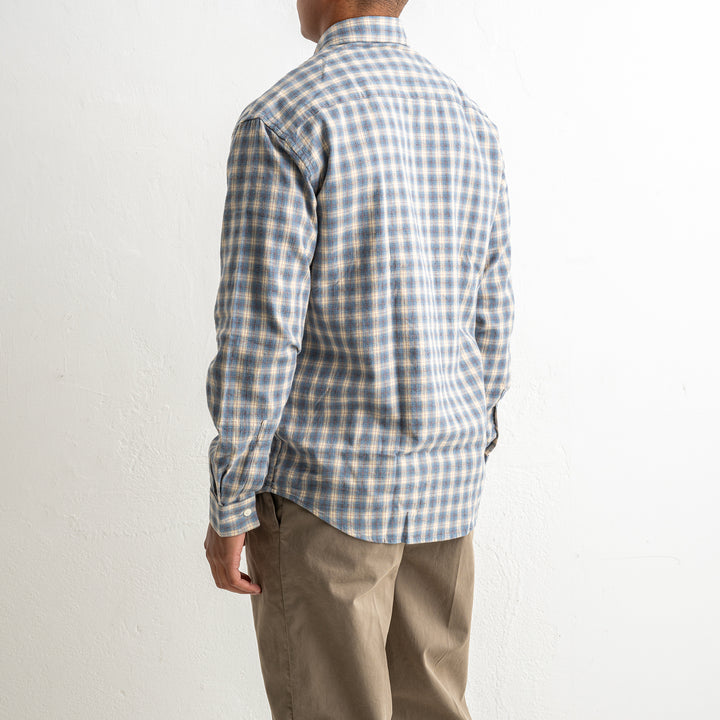Deon 5465 Flannel Shirt Blue Check