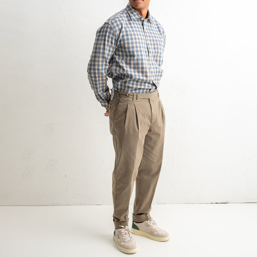 Deon 5465 Flannel Shirt Blue Check