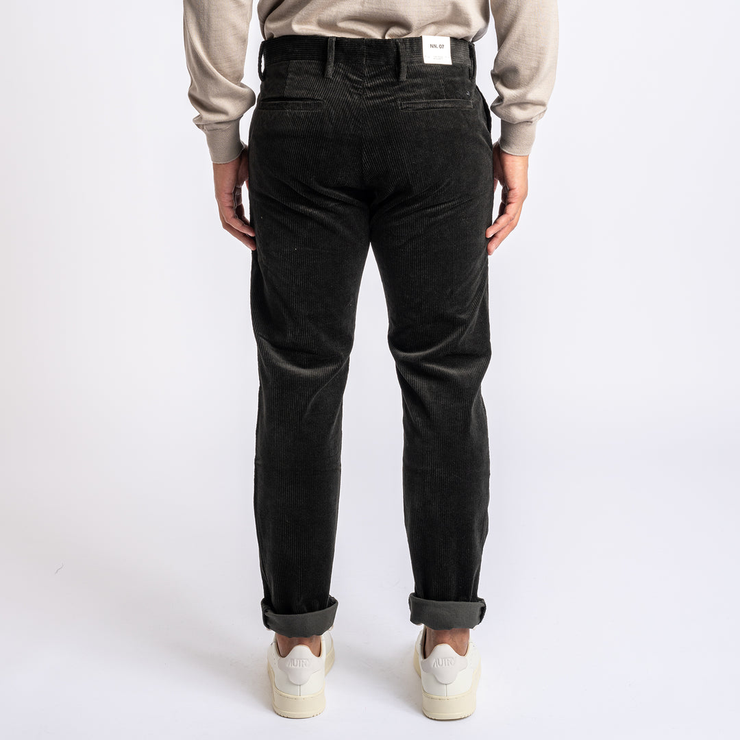 Theo Organic Trousers Dark Army