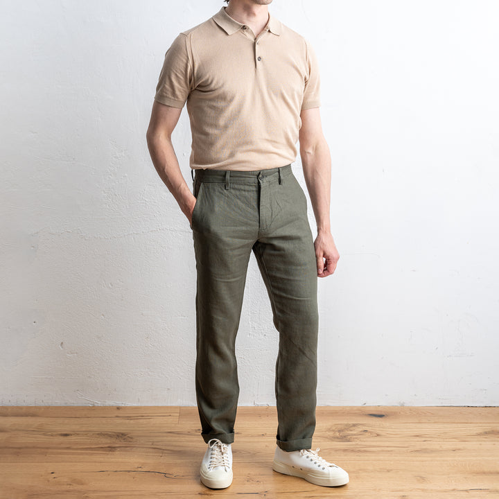 Theo Linen 1454 Croc Green