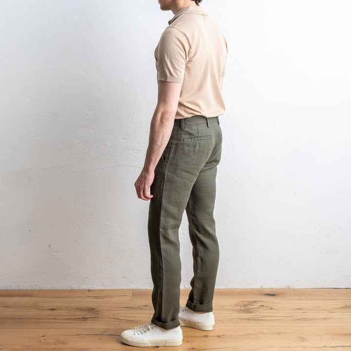 Theo Linen 1454 Croc Green