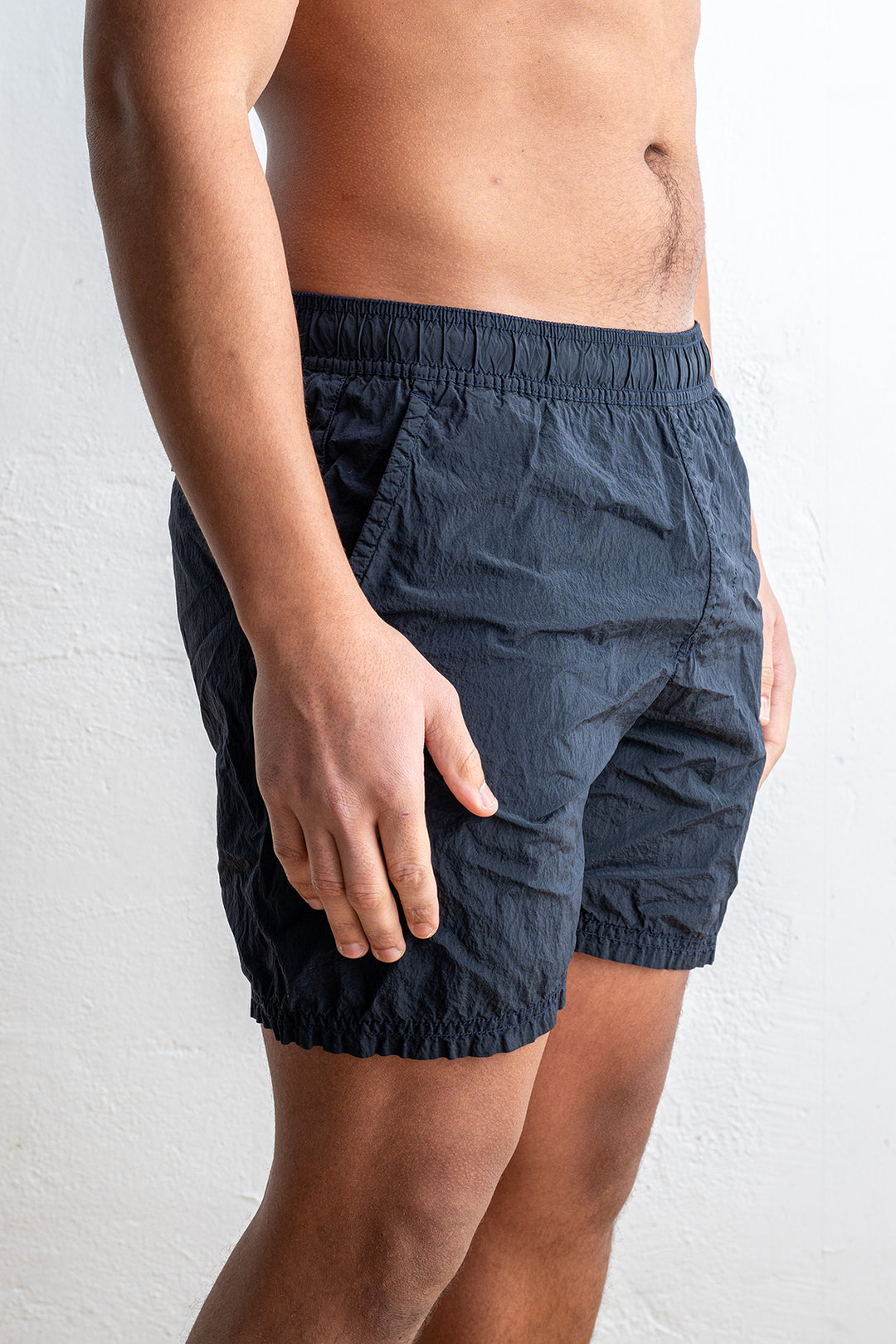 Nylon Metal Swimshorts Black