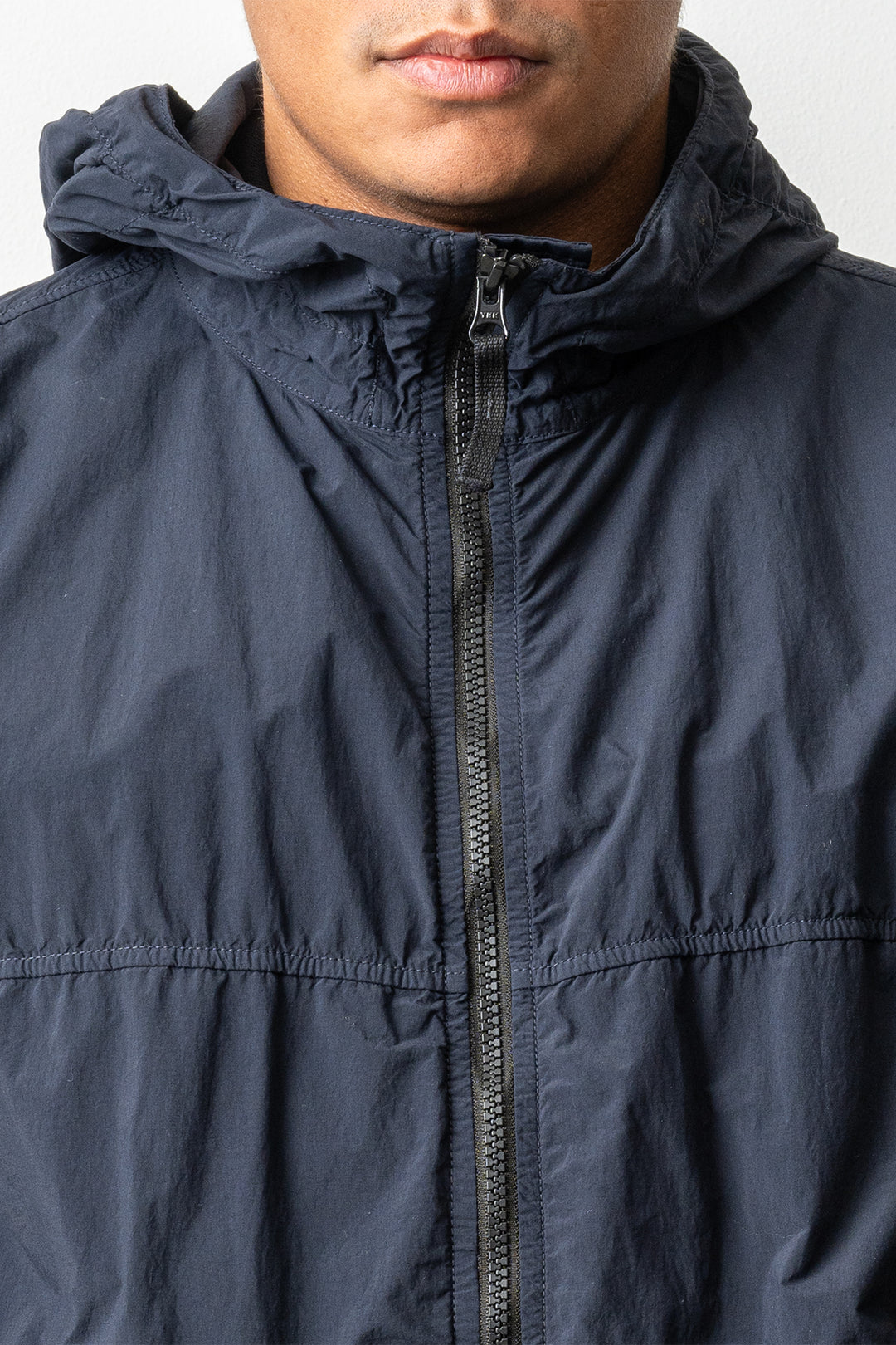 Nylon Smerigliato-TC Recycled Short Parka 4100112 Navy Blue