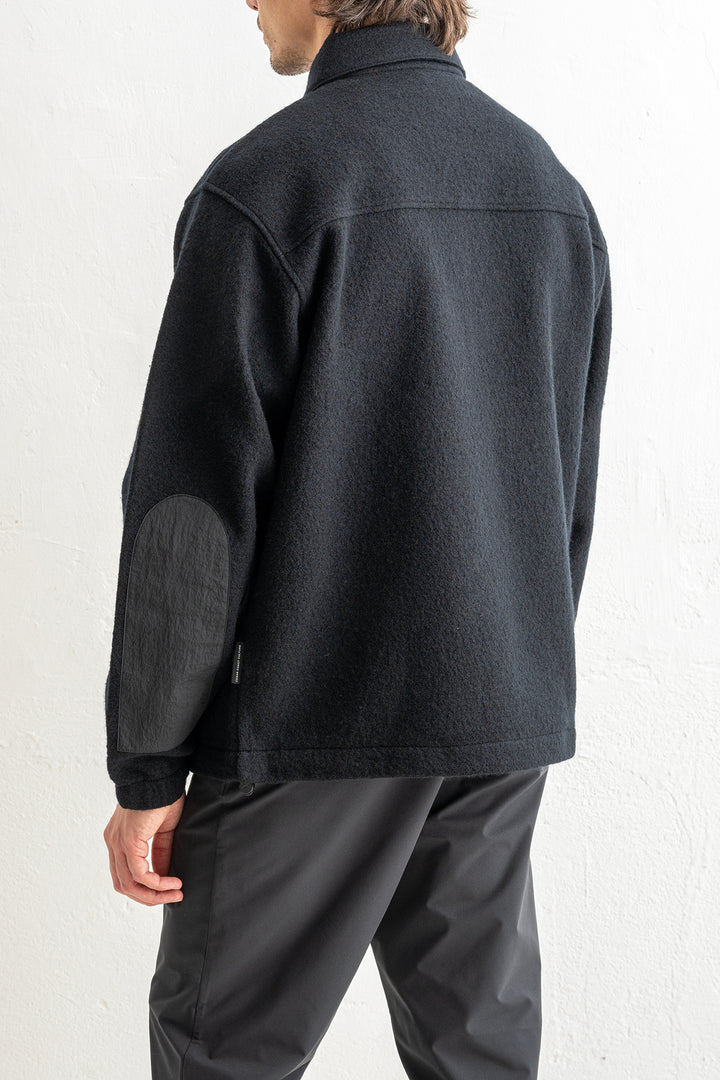 Oakdale Boiled Wool Shirt Black