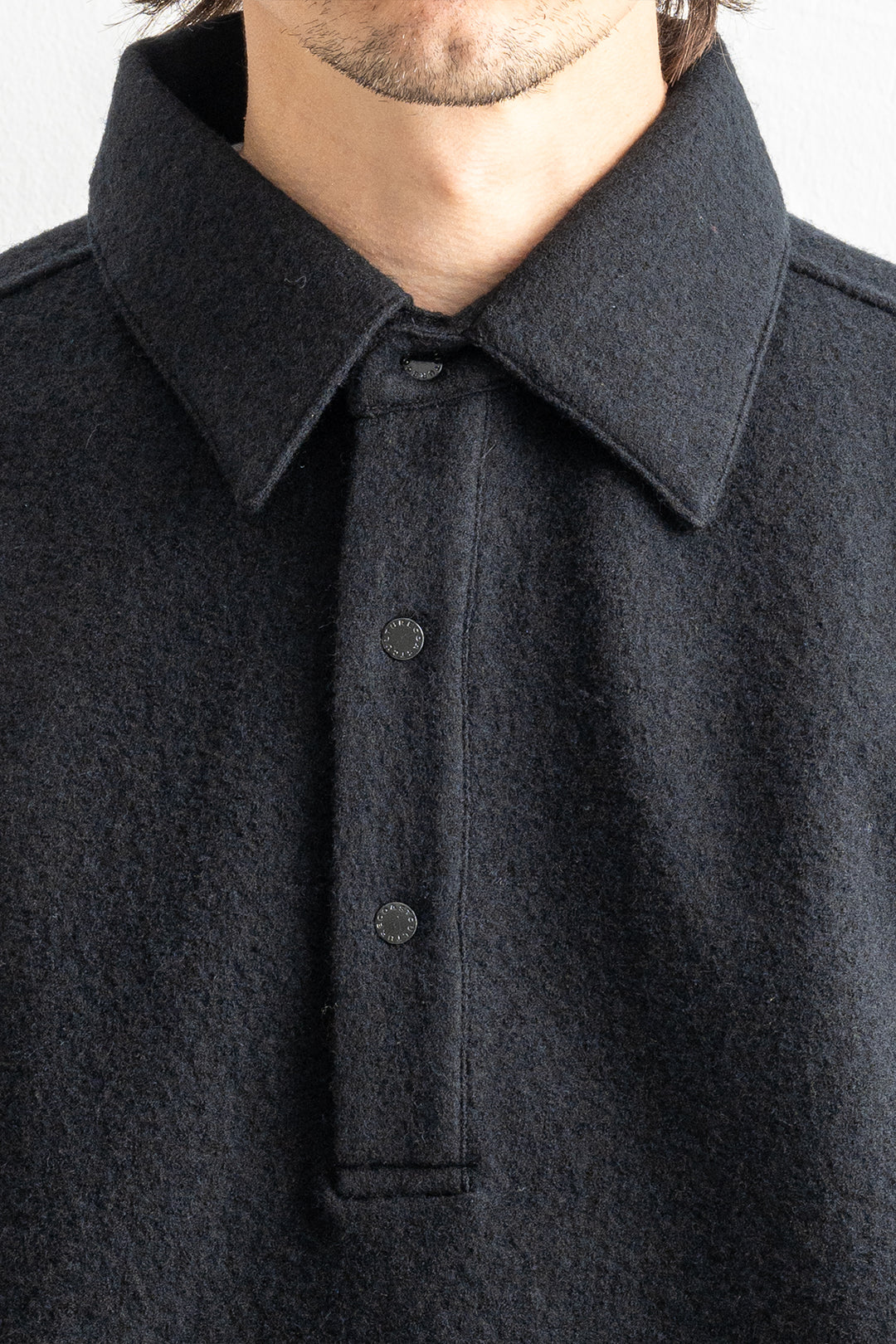 Oakdale Boiled Wool Shirt Black