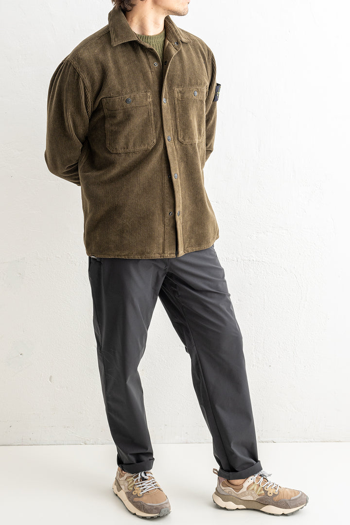 Organic Cotton Corduroy Overshirt 1200012 MILITARY GREEN