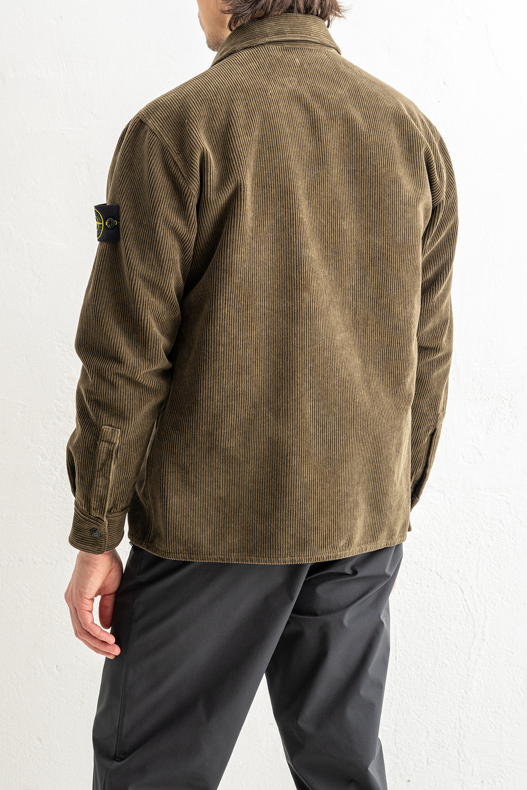 Organic Cotton Corduroy Overshirt 1200012 MILITARY GREEN