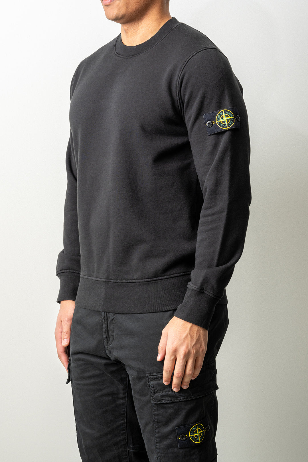 Organic Cotton Fleece Crewneck 6100060 Black