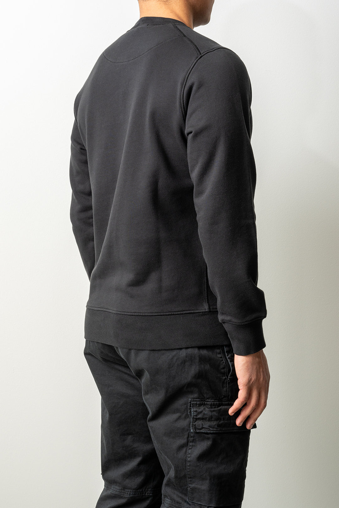 Organic Cotton Fleece Crewneck 6100060 Black