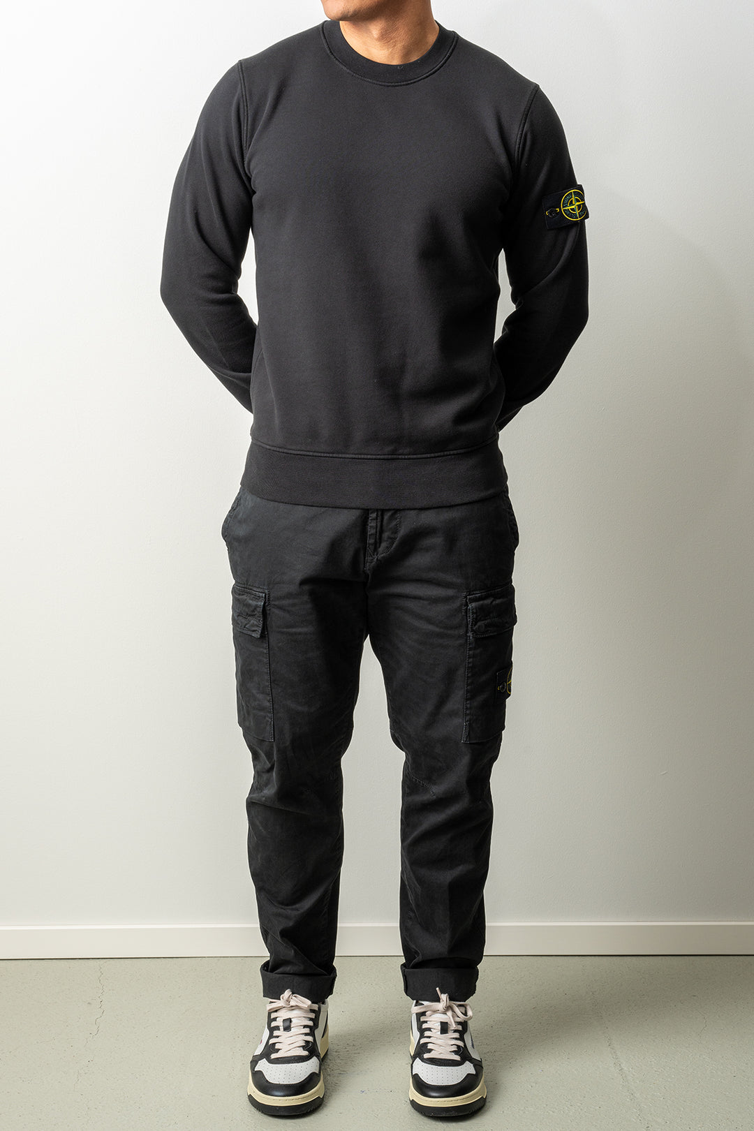 Organic Cotton Fleece Crewneck 6100060 Black