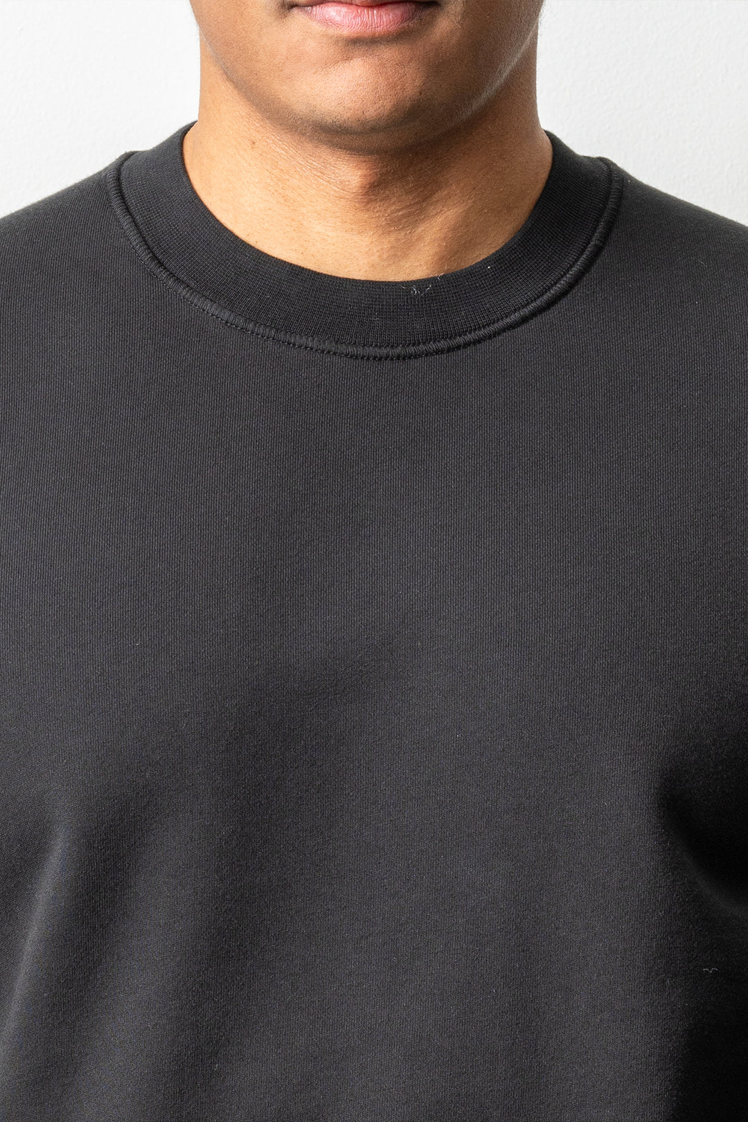 Organic Cotton Fleece Crewneck 6100060 Black