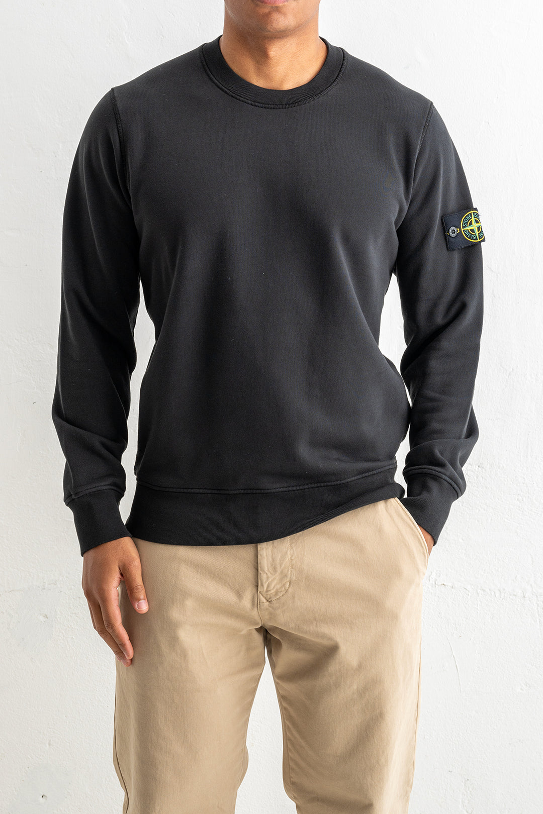 Organic Cotton Fleece Crewneck 6100060 Black