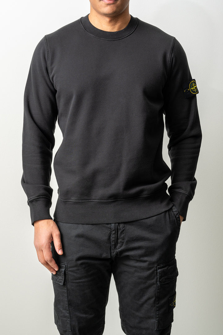 Organic Cotton Fleece Crewneck 6100060 Black