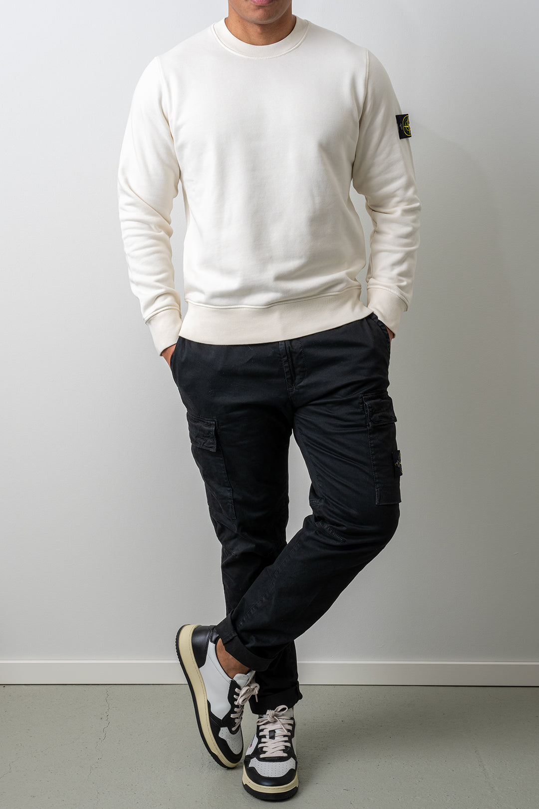 Organic Cotton Fleece Crewneck 6100060 IVORY