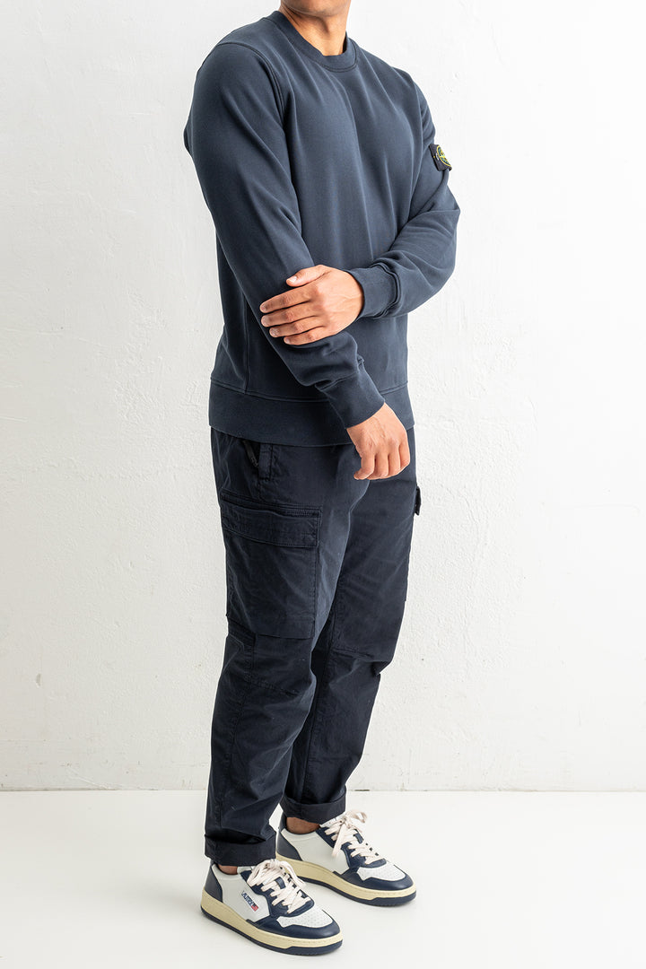 Organic Cotton Fleece Crewneck 6100060 Navy Blue