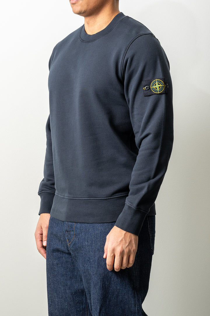 Organic Cotton Fleece Crewneck 6100060 Navy Blue