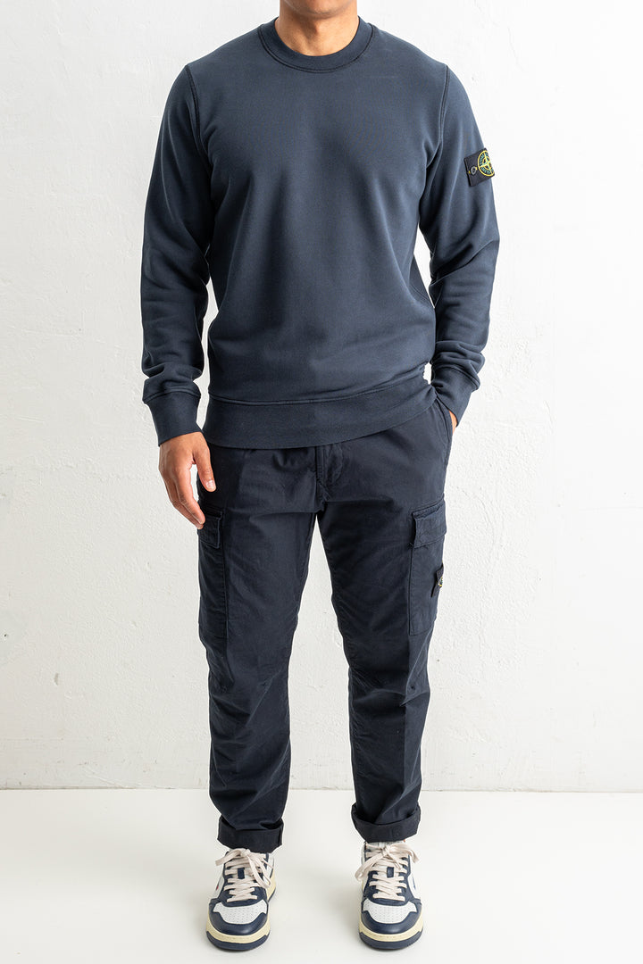 Organic Cotton Fleece Crewneck 6100060 Navy Blue