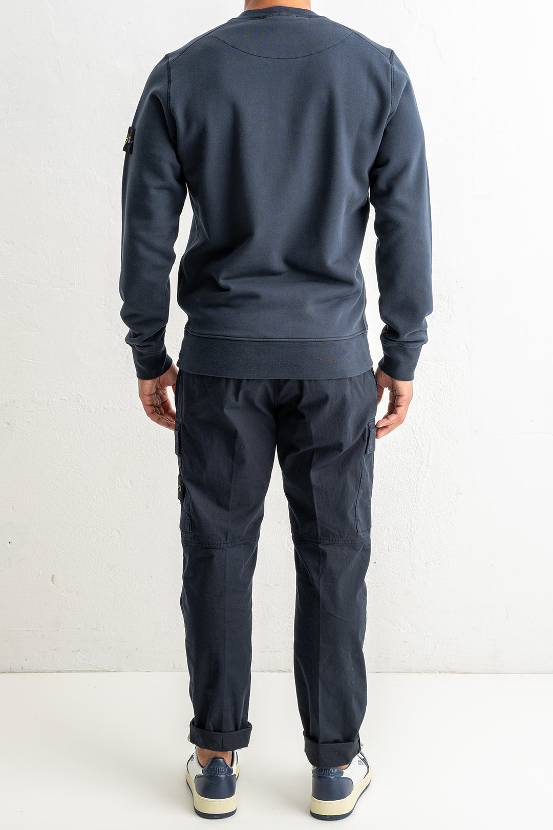 Organic Cotton Fleece Crewneck 6100060 Navy Blue