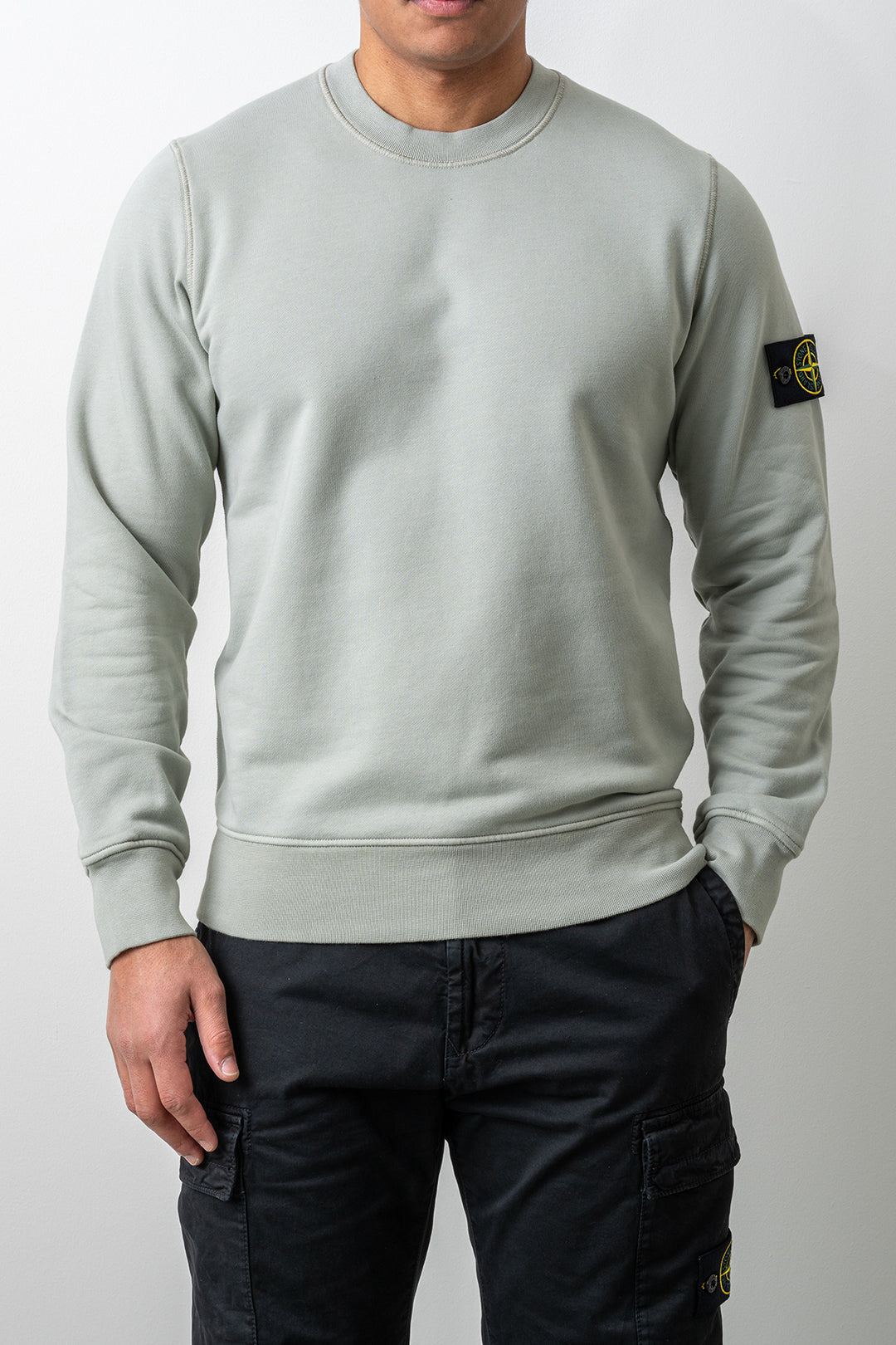Organic Cotton Fleece Crewneck 6100060 SAGE