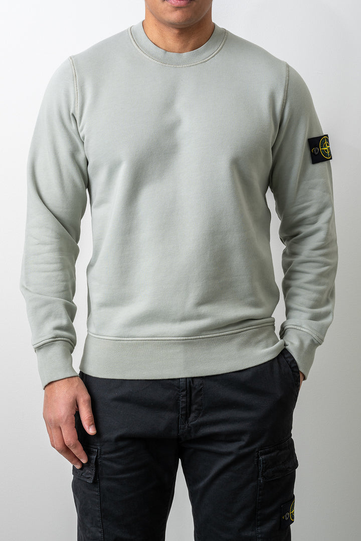 Organic Cotton Fleece Crewneck 6100060 SAGE