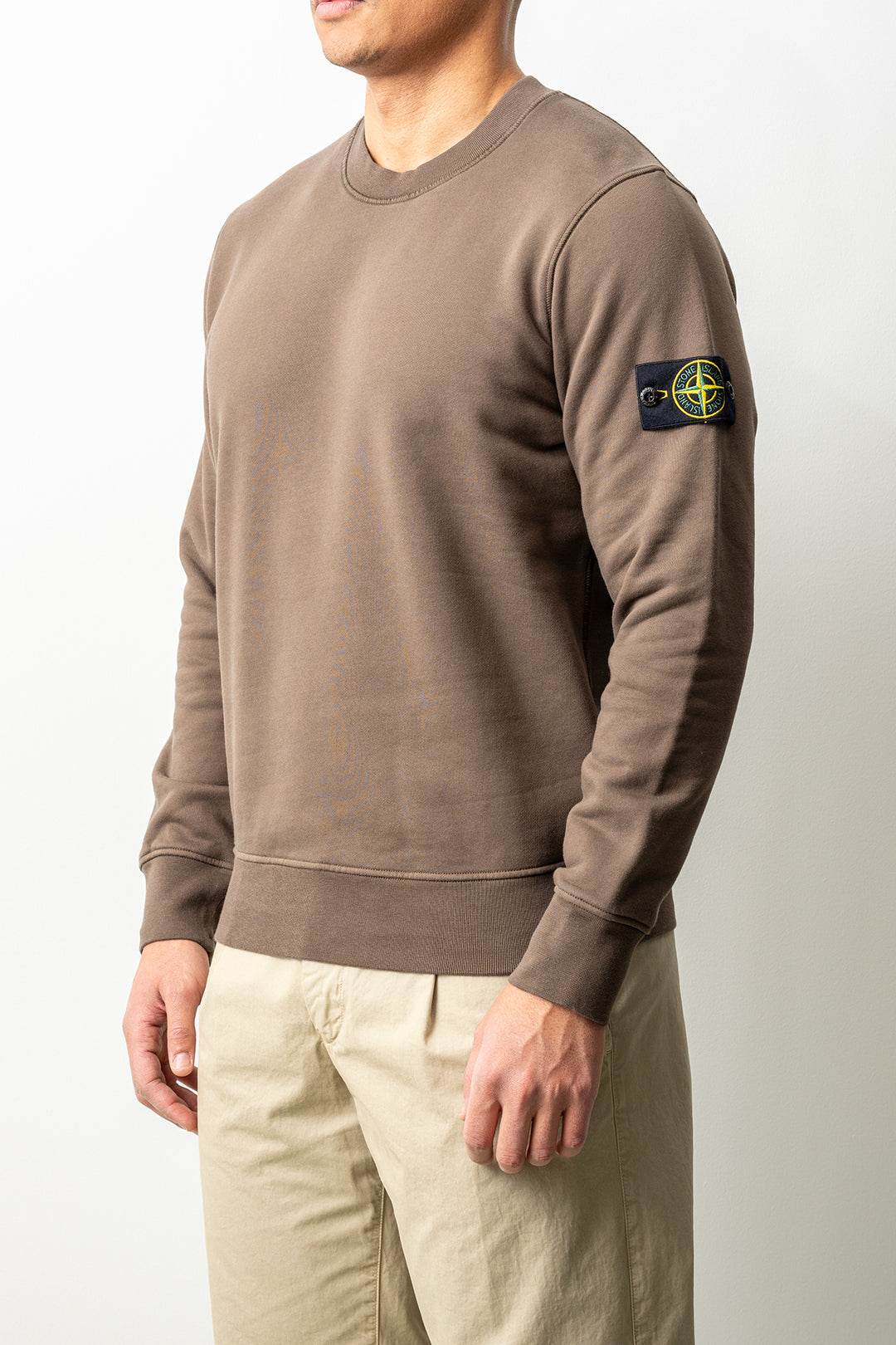 Organic Cotton Fleece Crewneck 6100060 Shadow Brown
